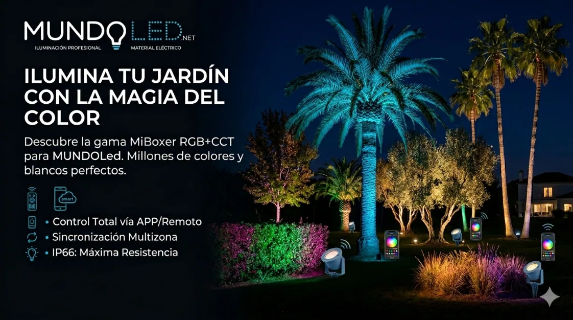 Ilumina tu jardín con la magia del color: MiBoxer RGB+CCT